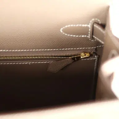 HERMÈS Hermes Kelly Sellier 28 Etoupe Epsom Gold Hardware | Thumbnail 9
