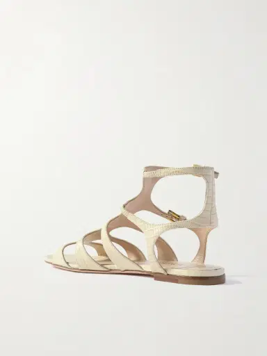 Tom Ford Croc-effect Leather Sandals | Thumbnail 3