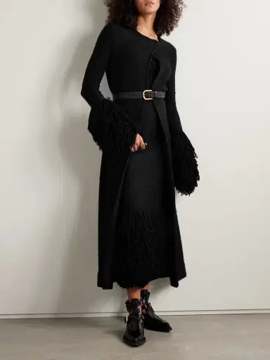 Gabriela Hearst Corus Strapless Fringed Cashmere And Silk-blend Midi Dress | Thumbnail 2