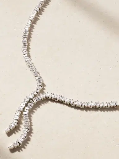 Suzanne Kalan Bolero 18-karat White Gold Diamond Necklace | Thumbnail 4 Suzanne Kalan Bolero 18-karat White Gold Diamond Necklace | Thumbnail 4