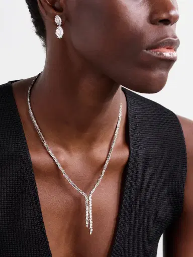 Suzanne Kalan Bolero 18-karat White Gold Diamond Necklace | Thumbnail 5 Suzanne Kalan Bolero 18-karat White Gold Diamond Necklace | Thumbnail 5