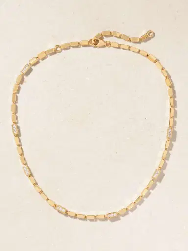 Suzanne Kalan 18-karat Gold Diamond Necklace | Thumbnail 4 Suzanne Kalan 18-karat Gold Diamond Necklace | Thumbnail 4