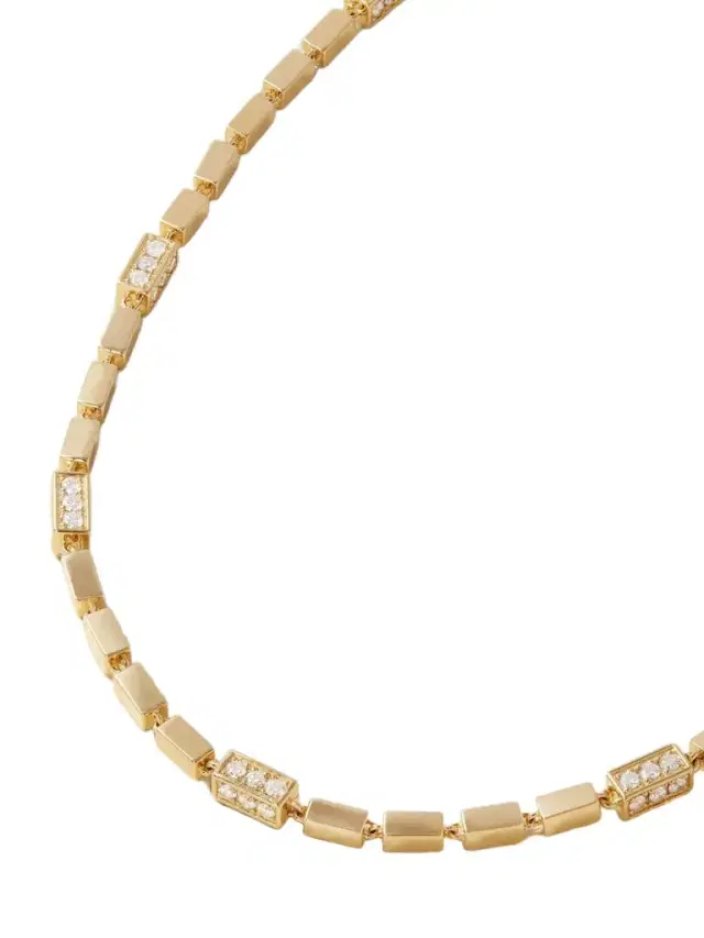 Suzanne Kalan 18-karat Gold Diamond Necklace