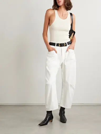 Nili Lotan Shon Cotton-blend Twill Tapered Pants | Thumbnail 2 Nili Lotan Shon Cotton-blend Twill Tapered Pants | Thumbnail 2