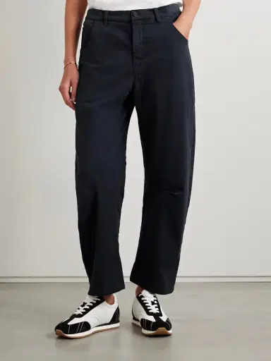 Nili Lotan Emerson Cotton-blend Twill Tapered Pants | Thumbnail 3 Nili Lotan Emerson Cotton-blend Twill Tapered Pants | Thumbnail 3