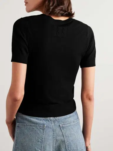 Nili Lotan Leilani Slim-fit Merino Wool Top | Thumbnail 4
