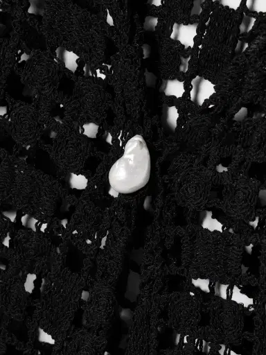 SARA CRISTINA Nerea Embellished Crocheted Cotton Top | Thumbnail 4