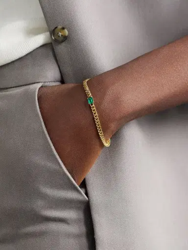 Anita Ko 18-karat Gold Emerald Bracelet | Thumbnail 2