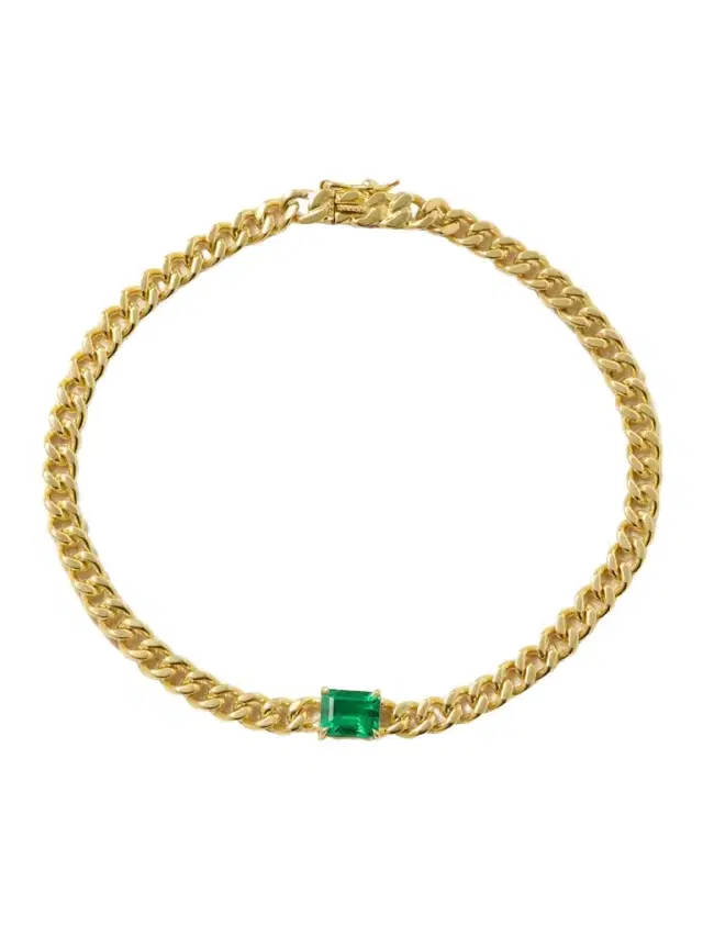 Anita Ko 18-karat Gold Emerald Bracelet