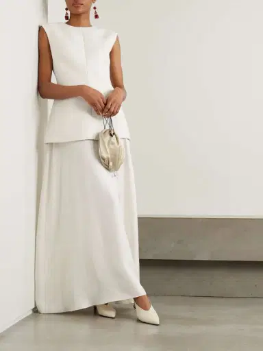 RÓHE Open-back Wool-blend And Silk Gown | Thumbnail 2