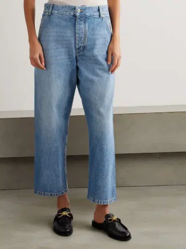 Bottega Veneta Cropped High-rise Straight-leg Jeans | Thumbnail 3