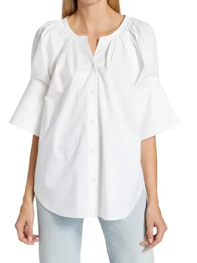 A.L.C. Women's Chloe Oversized Top - White | Thumbnail 2