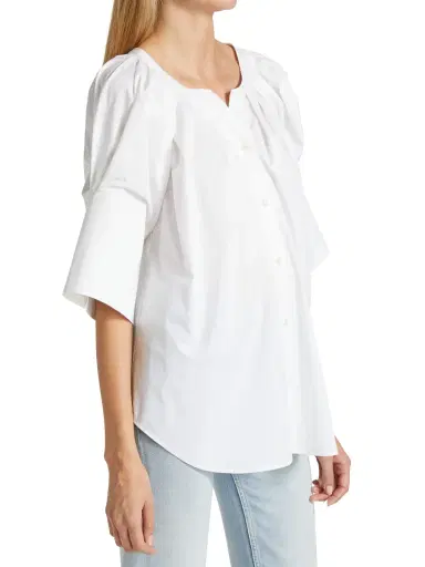 A.L.C. Women's Chloe Oversized Top - White | Thumbnail 3
