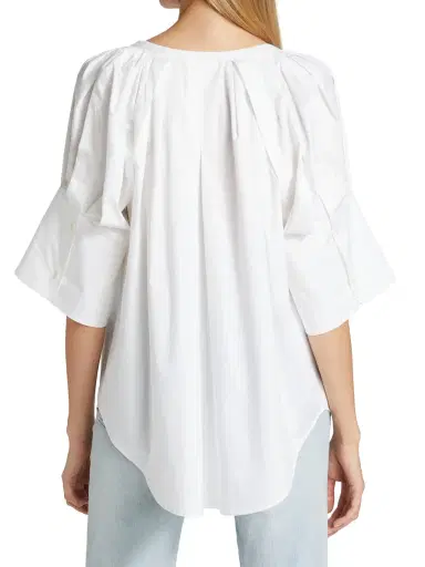 A.L.C. Women's Chloe Oversized Top - White | Thumbnail 4