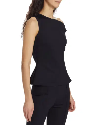 Rosetta Getty Women's One-Shoulder Twist Top - Black | Thumbnail 3