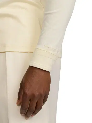 Ralph Lauren Purple Label Men's Interlock Henley Shirt - Classic Cream | Thumbnail 7