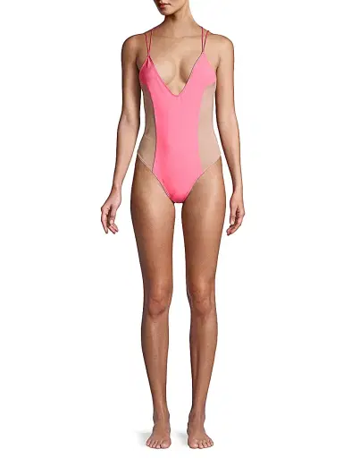 Kiki de Montparnasse Women's Le Shock Bodysuit - Hot Pink | Thumbnail 2