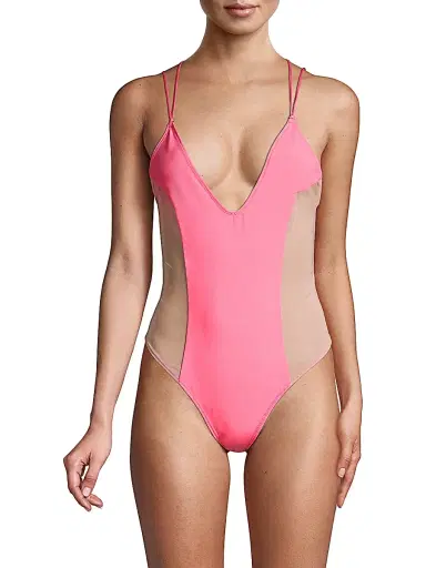 Kiki de Montparnasse Women's Le Shock Bodysuit - Hot Pink | Thumbnail 3