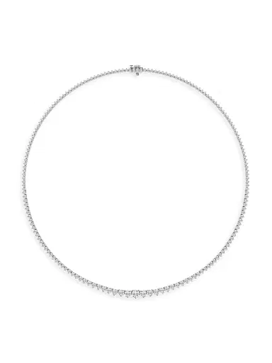 Saks Fifth Avenue Collection Women's 14K White Gold & Natural Diamond Riviera Necklace/5.00-15.00 TCW - 15 Tcw | Thumbnail 1