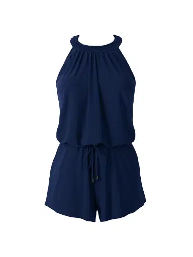 Magicsuit Women's Solids Piper Halterneck Romper One-Piece Swimsuit - Navy Blue - Size 6 | Thumbnail 1 Magicsuit Women's Solids Piper Halterneck Romper One-Piece Swimsuit - Navy Blue - Size 6 | Thumbnail 1