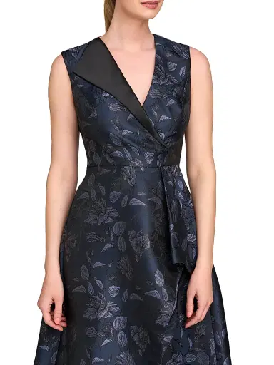 Kay Unger Women's Lottie Floral Cocktail Dress - Dark Midnight | Thumbnail 5