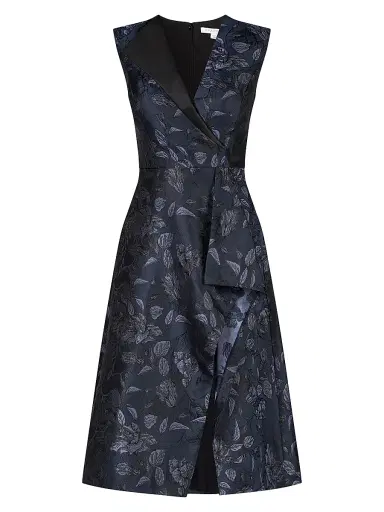 Kay Unger Women's Lottie Floral Cocktail Dress - Dark Midnight | Thumbnail 1