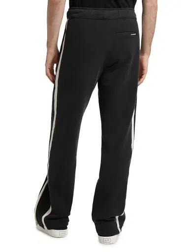 Nahmias Men's Heavy Cotton Track Pants - Worn Black | Thumbnail 5