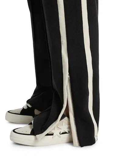 Nahmias Men's Heavy Cotton Track Pants - Worn Black | Thumbnail 6