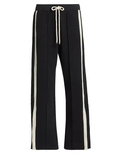 Nahmias Men's Heavy Cotton Track Pants - Worn Black | Thumbnail 1