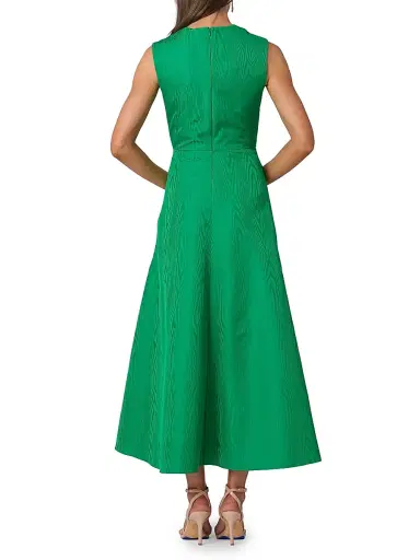 Shoshanna Women's Gabriele Moire Draped Maxi Dress | Thumbnail 3