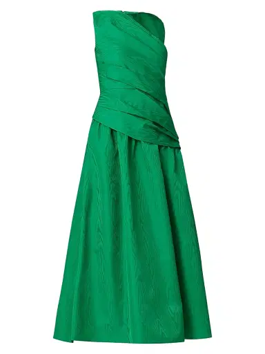 Shoshanna Women's Gabriele Moire Draped Maxi Dress | Thumbnail 1
