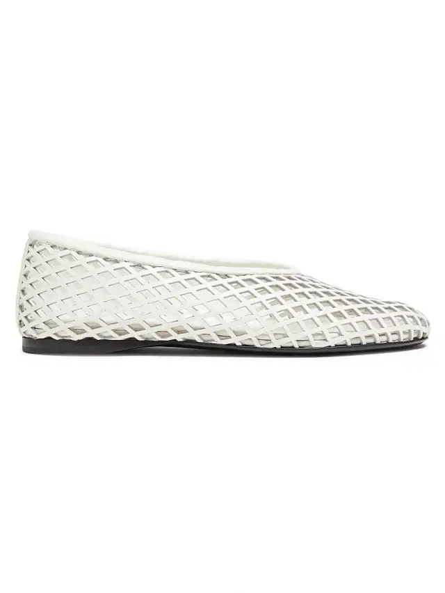 Proenza Schouler Women's Tee Perforated Leather Ballet Flats -
