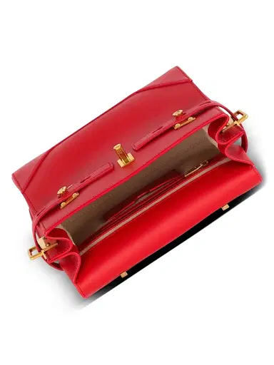 Balmain Women's B-Buzz 23 Leather Top Handle Bag - Rouge | Thumbnail 2