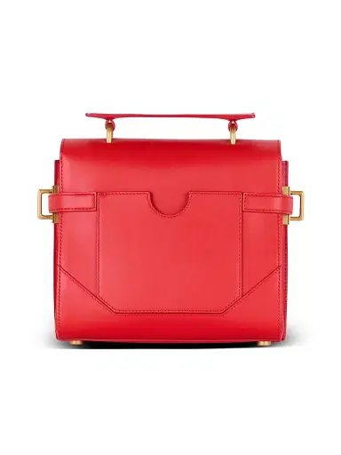 Balmain Women's B-Buzz 23 Leather Top Handle Bag - Rouge | Thumbnail 3