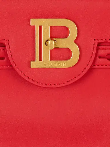 Balmain Women's B-Buzz 23 Leather Top Handle Bag - Rouge | Thumbnail 6