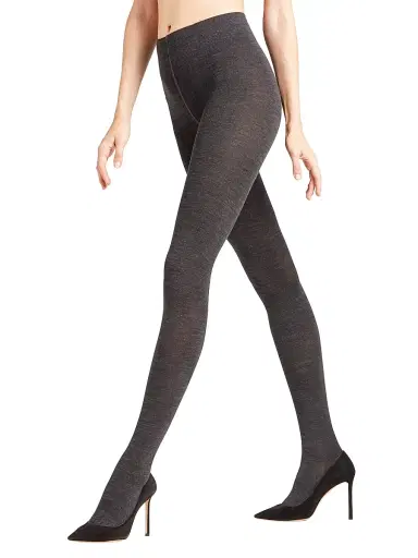 Falke Women's Wool-Blend Tights - Anthracite | Thumbnail 1 Falke Women's Wool-Blend Tights - Anthracite | Thumbnail 1