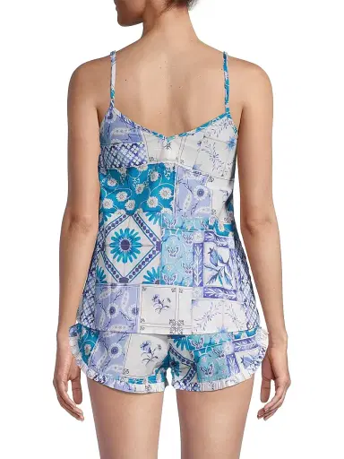The Lazy Poet Women's Somewhere Beyond The Sea Rosie Positano 2-Piece Pajama Set - Positano | Thumbnail 5