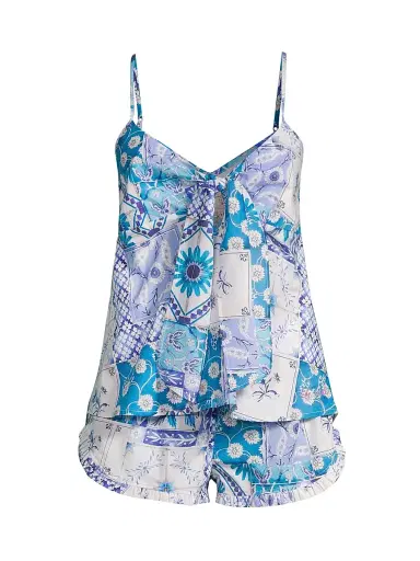 The Lazy Poet Women's Somewhere Beyond The Sea Rosie Positano 2-Piece Pajama Set - Positano | Thumbnail 1