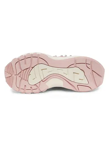 Versace Women's V2 Mercury Crystal-Embellished Sneakers - Dusty Rose White | Thumbnail 6