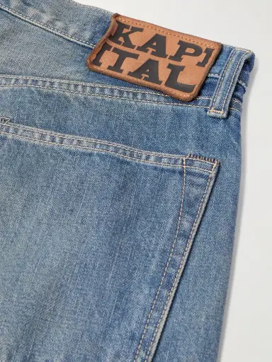 KAPITAL Monkey CISCO Speakeasy Slim-Fit Distressed Denim Jeans - Men | Thumbnail 5 KAPITAL Monkey CISCO Speakeasy Slim-Fit Distressed Denim Jeans - Men | Thumbnail 5
