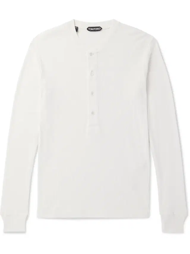 Slim-Fit Ribbed Cotton and Modal-Blend Jersey Henley T-Shirt - Men