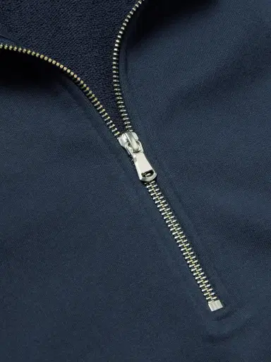 Sunspel Cotton-Jersey Half-Zip Sweatshirt - Men | Thumbnail 4