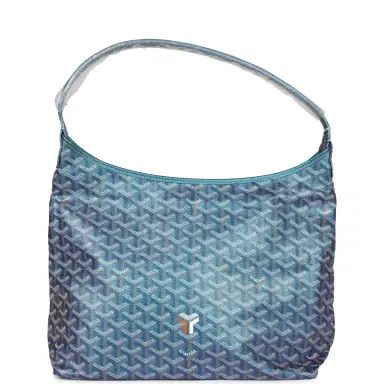 Goyard Goyard Goyardine Pearly Blue Boheme PM Hobo Bag Palladium Hardware | Thumbnail 1