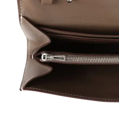 HERMÈS Hermes Constance Wallet To Go Etoupe Evercolor Palladium Hardware | Thumbnail 9 HERMÈS Hermes Constance Wallet To Go Etoupe Evercolor Palladium Hardware | Thumbnail 9