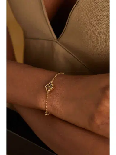 Buccellati Opera Tulle 18-karat Gold And Enamel Bracelet | Thumbnail 2