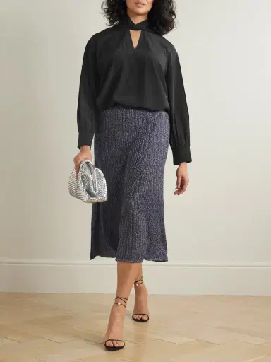 Joseph Rivoli Silk Crepe De Chine Blouse | Thumbnail 2
