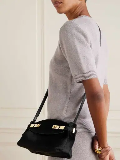 Ferragamo Hug Small Embellished Pony Hair Shoulder Bag | Thumbnail 2