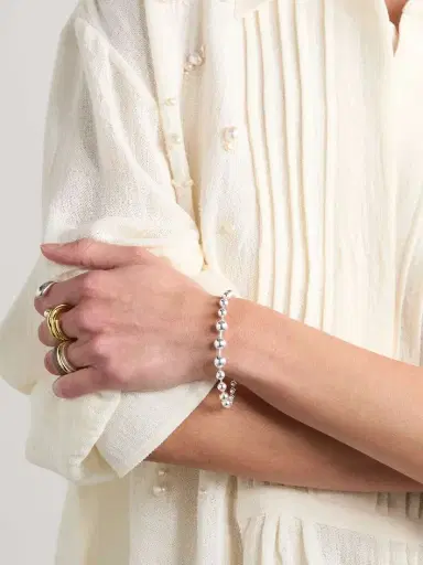 Loren Stewart Orb Silver Bracelet | Thumbnail 2