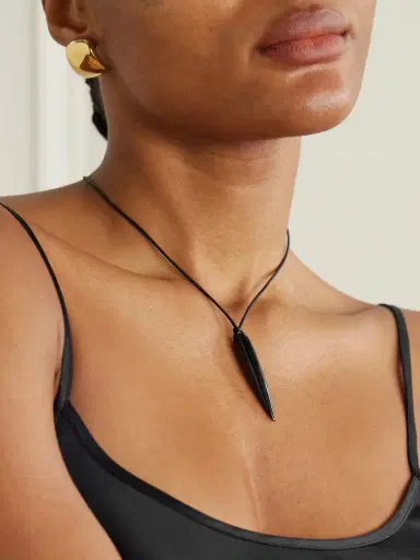 Sophie Buhai Spear Silver, Onyx And Cord Necklace | Thumbnail 2 Sophie Buhai Spear Silver, Onyx And Cord Necklace | Thumbnail 2