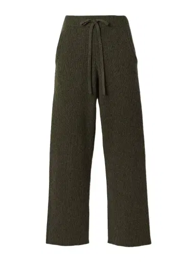 The Elder Statesman Ribbed Cashmere Track Pants | Thumbnail 1